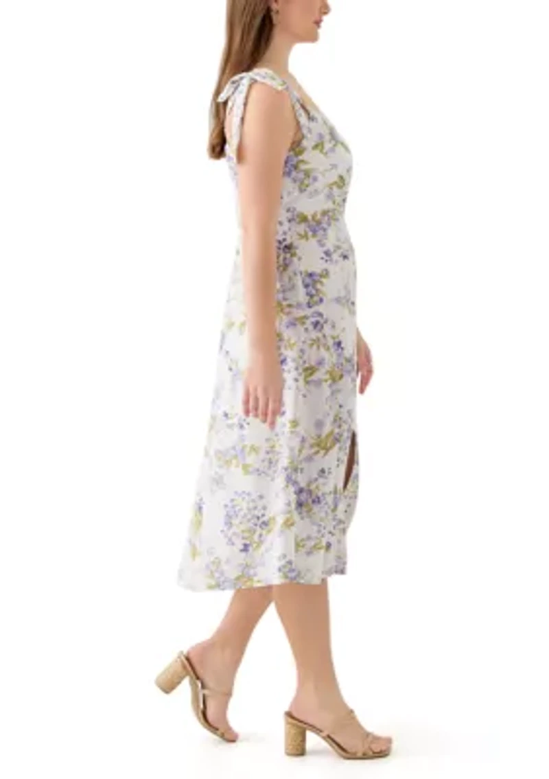 Women's Tie Strap Midi Dress