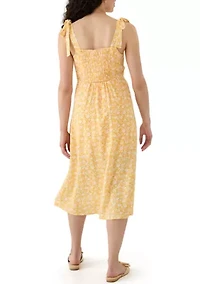 Women's Tie Strap Midi Dress