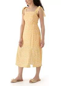 Women's Tie Strap Midi Dress