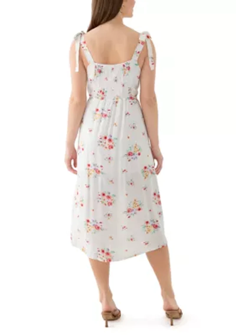 Women's Tie Strap Midi Dress