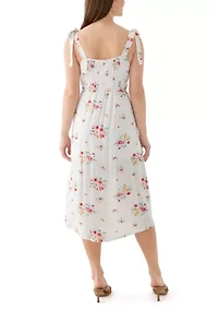 Women's Tie Strap Midi Dress