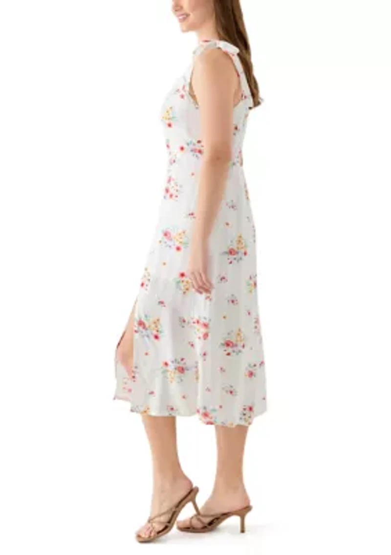 Women's Tie Strap Midi Dress