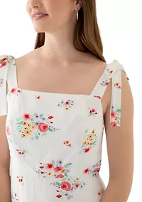 Women's Tie Strap Midi Dress