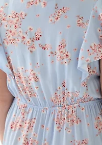 Plus Floral Printed Midi Dress