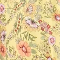 Plus Printed Flutter Sleeve Dress