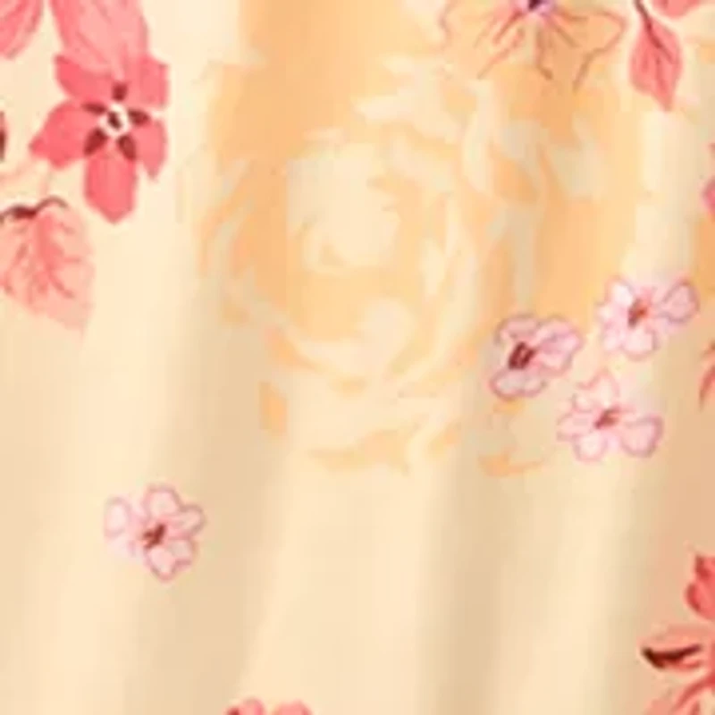 Plus V-Neck Flutter Sleeve Maxi Dress