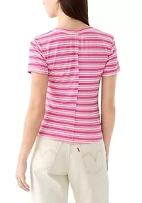 Women's Short Sleeve Button Front Shirt
