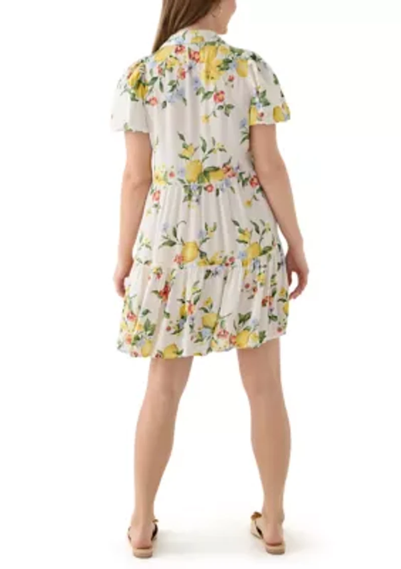 Women's Mini Tiered Shirtdress