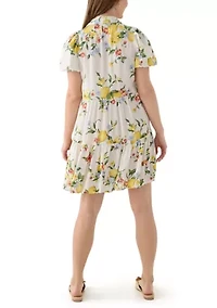 Women's Mini Tiered Shirtdress