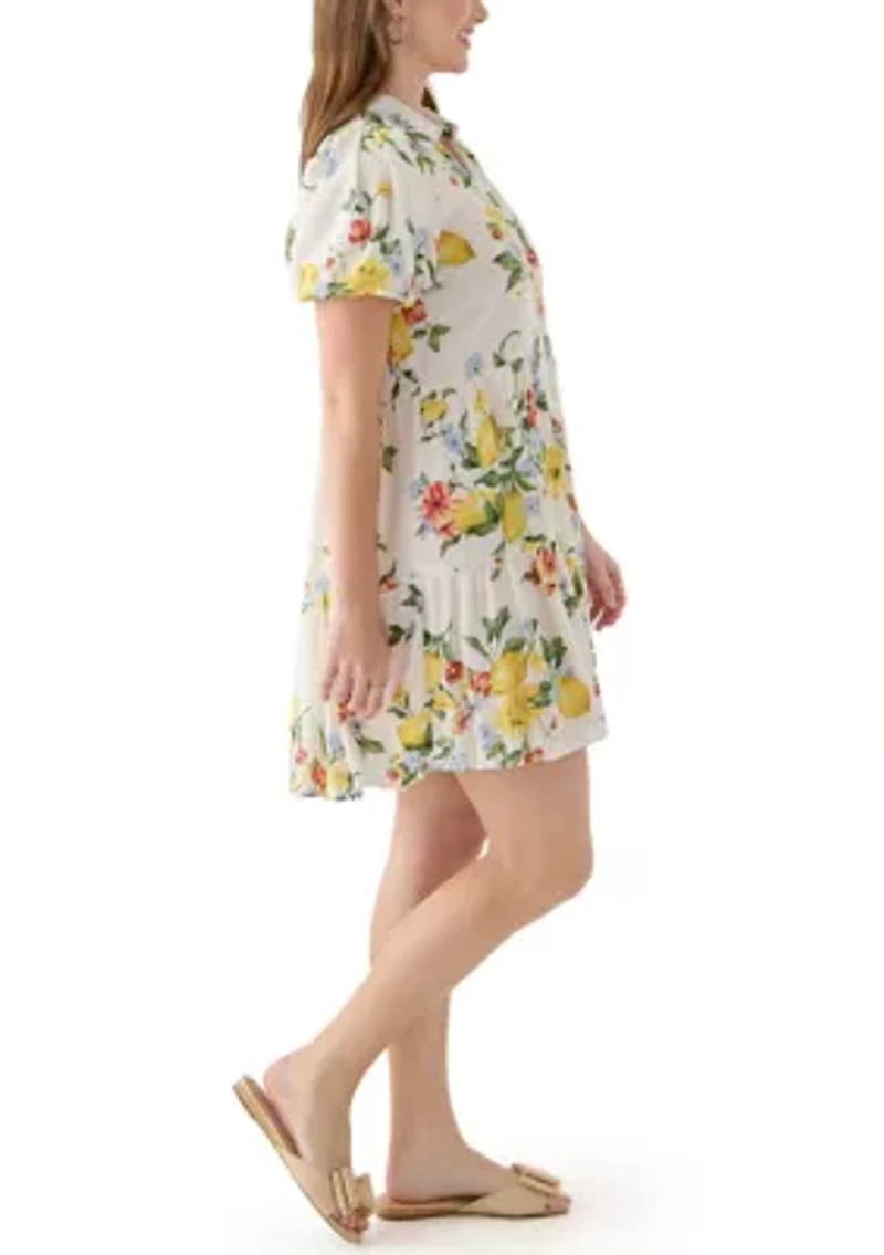 Women's Mini Tiered Shirtdress