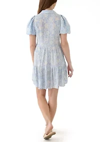 Women's Mini Tiered Shirtdress