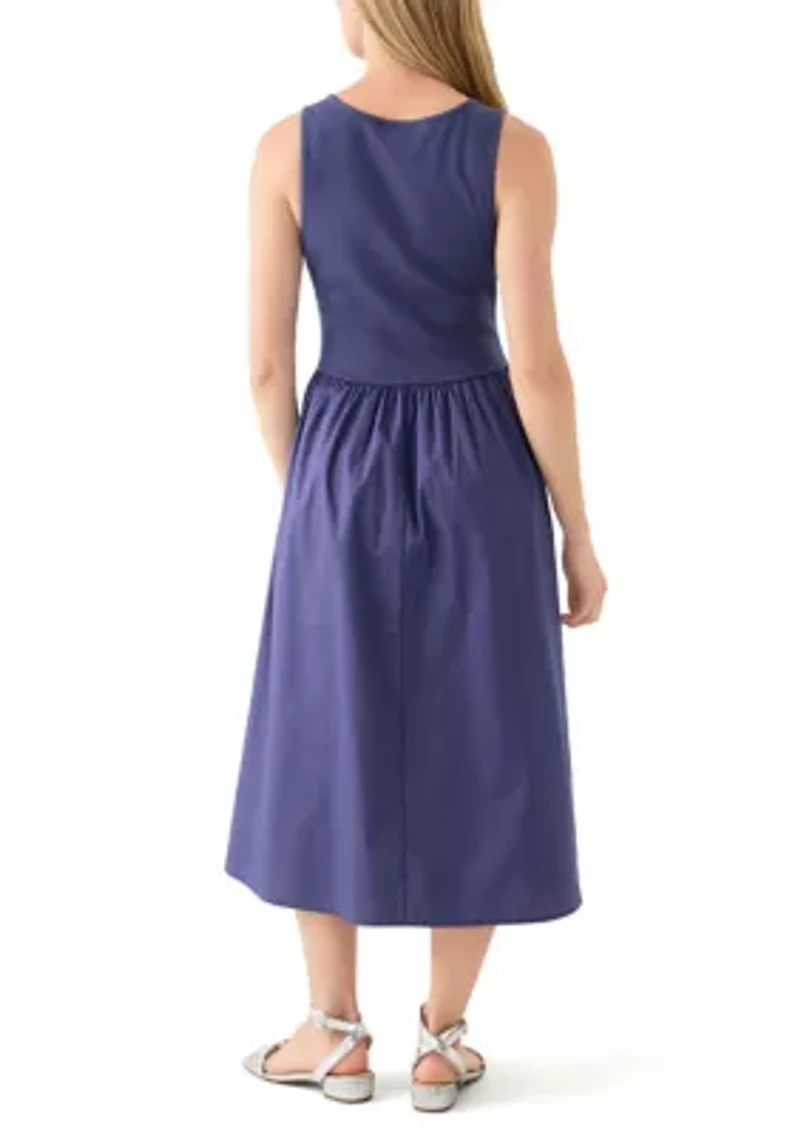 Women's Drop Waist Midi Dress