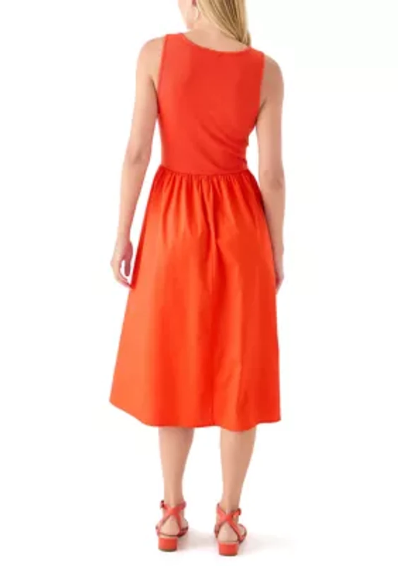 Women's Drop Waist Midi Dress