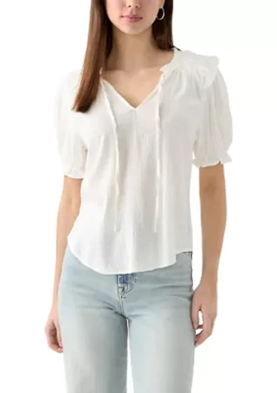 Women's Smocked Puff Sleeve Top
