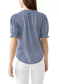 Women's Smocked Puff Sleeve Top