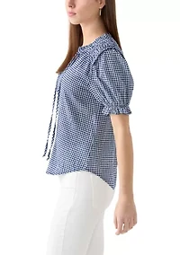 Women's Smocked Puff Sleeve Top