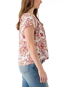 Women's Flutter Sleeve Blouse