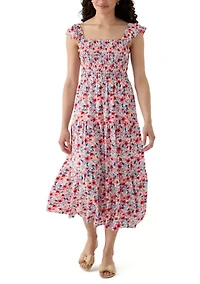 Women's Tiered Dress with Smocking