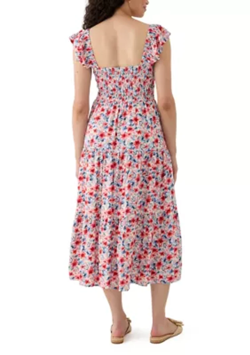 Women's Tiered Dress with Smocking