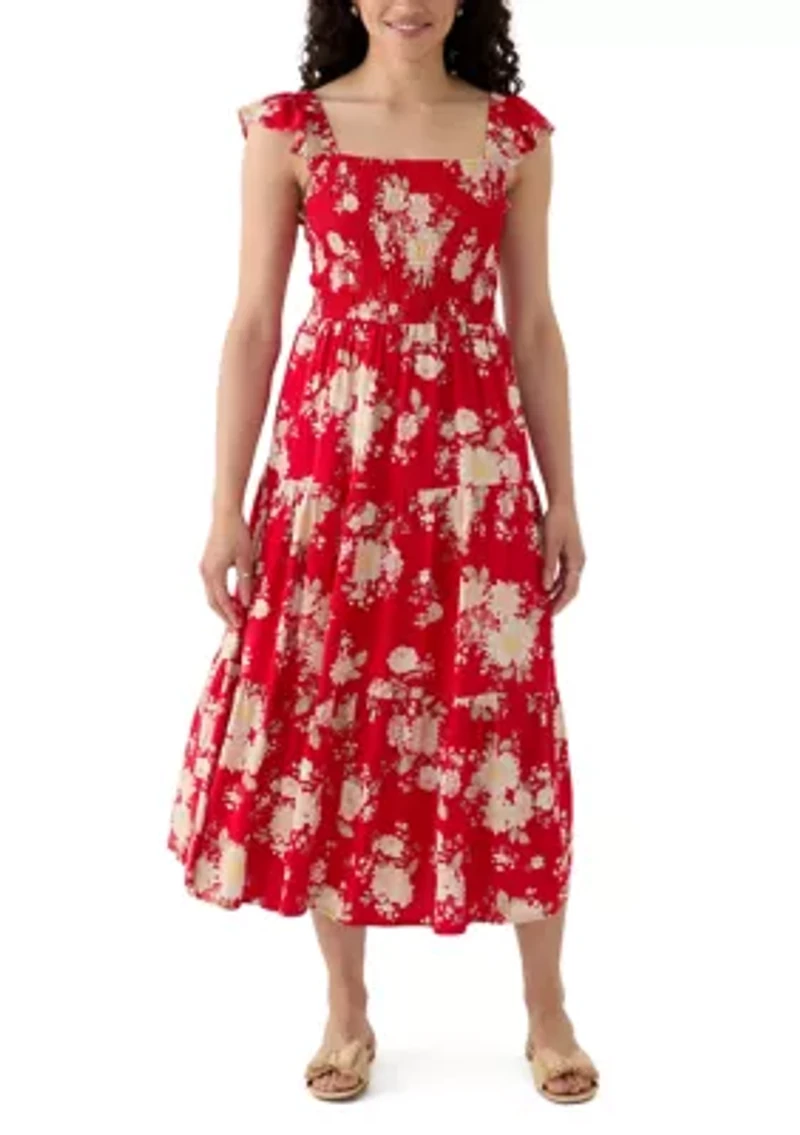 Women's Tiered Dress with Smocking