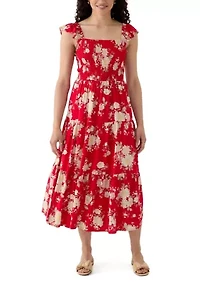 Women's Tiered Dress with Smocking