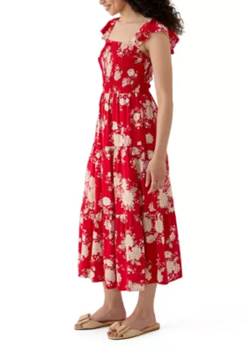 Women's Tiered Dress with Smocking
