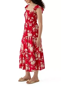 Women's Tiered Dress with Smocking