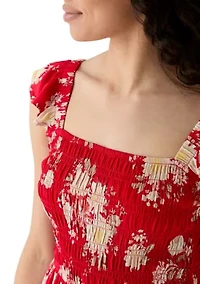 Women's Tiered Dress with Smocking