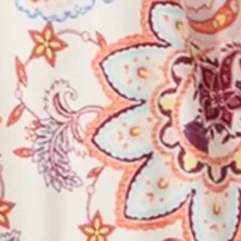 Plus Smocked Printed Dress