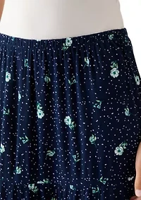 Women's Tiered Printed Maxi Skirt