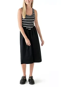 Women's Drop Waist Midi Dress