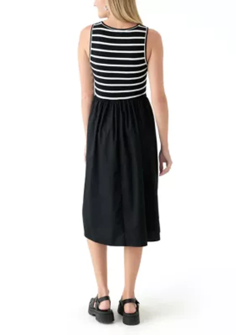Women's Drop Waist Midi Dress