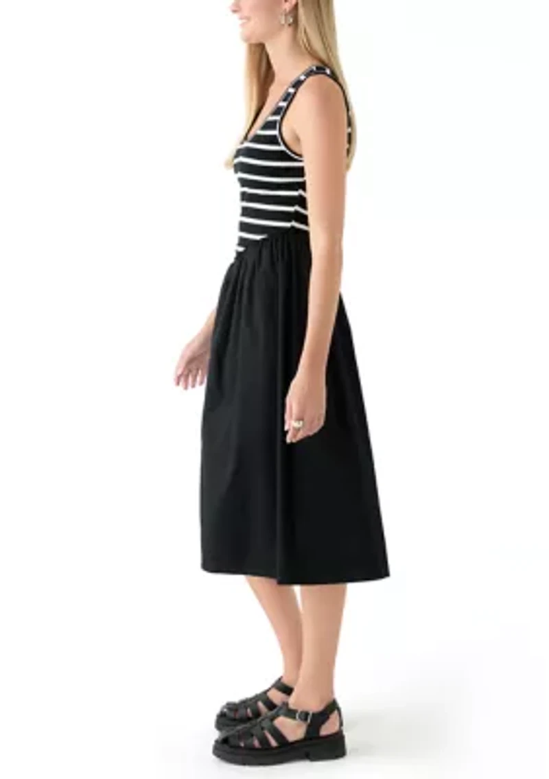 Women's Drop Waist Midi Dress