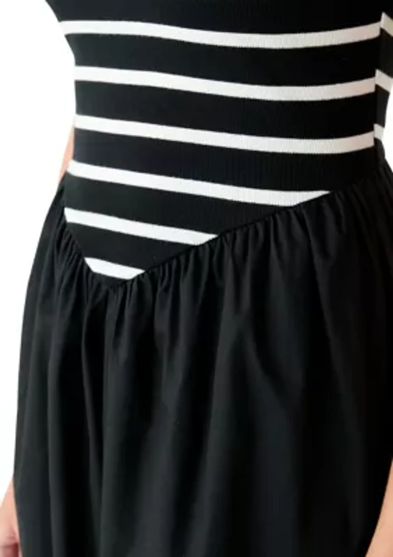 Women's Drop Waist Midi Dress