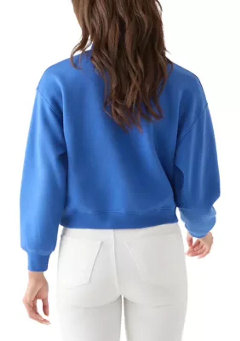 Women's Cropped 1/4 Zip Sweatshirt