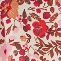 Women's Printed Puff Sleeve Babydoll Top