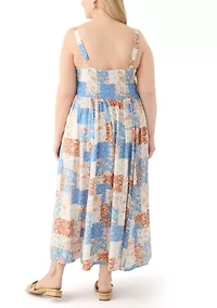 Plus Sleeveless Maxi Dress