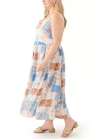 Plus Sleeveless Maxi Dress