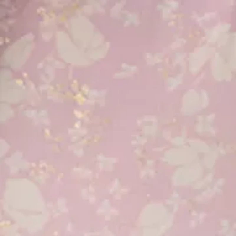 Women's Printed High-Neck Long Sleeve Ruffle Blouse