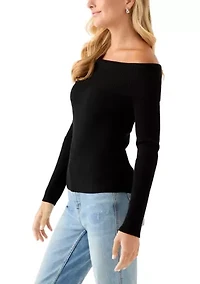Women's Long Sleeve Off the Shoulder Top