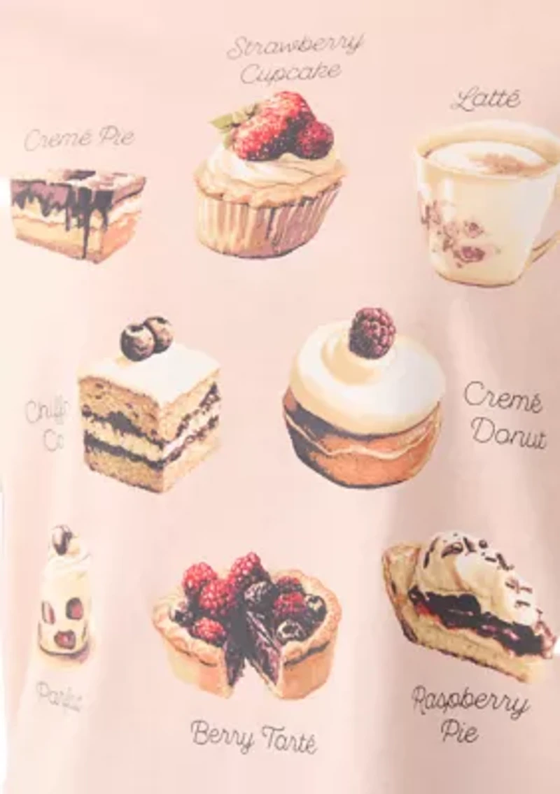 Women's Printed Desserts T-Shirt