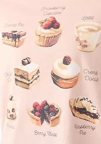 Women's Printed Desserts T-Shirt