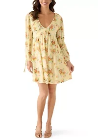 Women's Long Sleeve V-Neck Dress