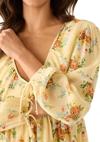 Women's Long Sleeve V-Neck Dress
