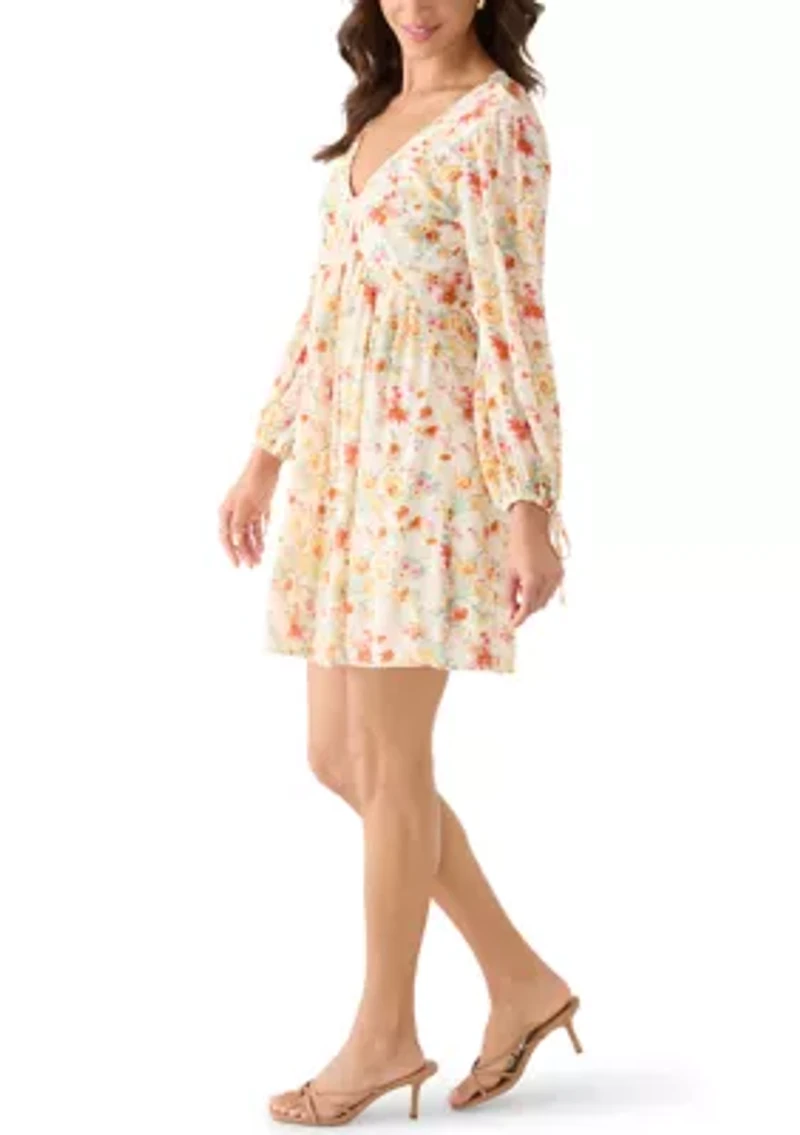 Women's Long Sleeve V-Neck Dress