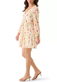 Women's Long Sleeve V-Neck Dress