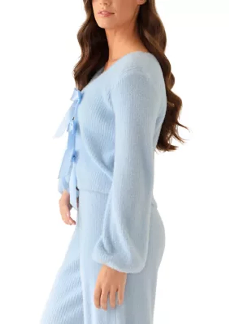 Women's Tie Front Bow Top