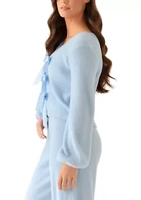 Women's Tie Front Bow Top