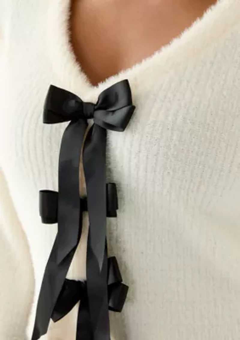 Women's Tie Front Bow Top