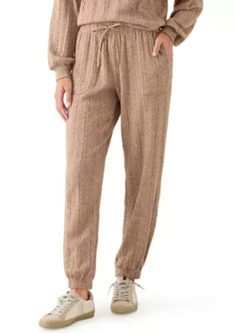 Women's Cable Knit Joggers